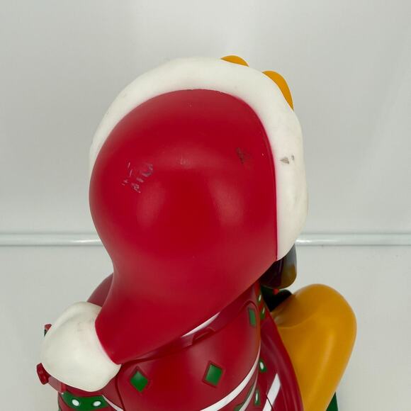 2018 Disney Parks Pluto Popcorn Bucket Red Christmas Sweater – Used - Picture 9 of 12